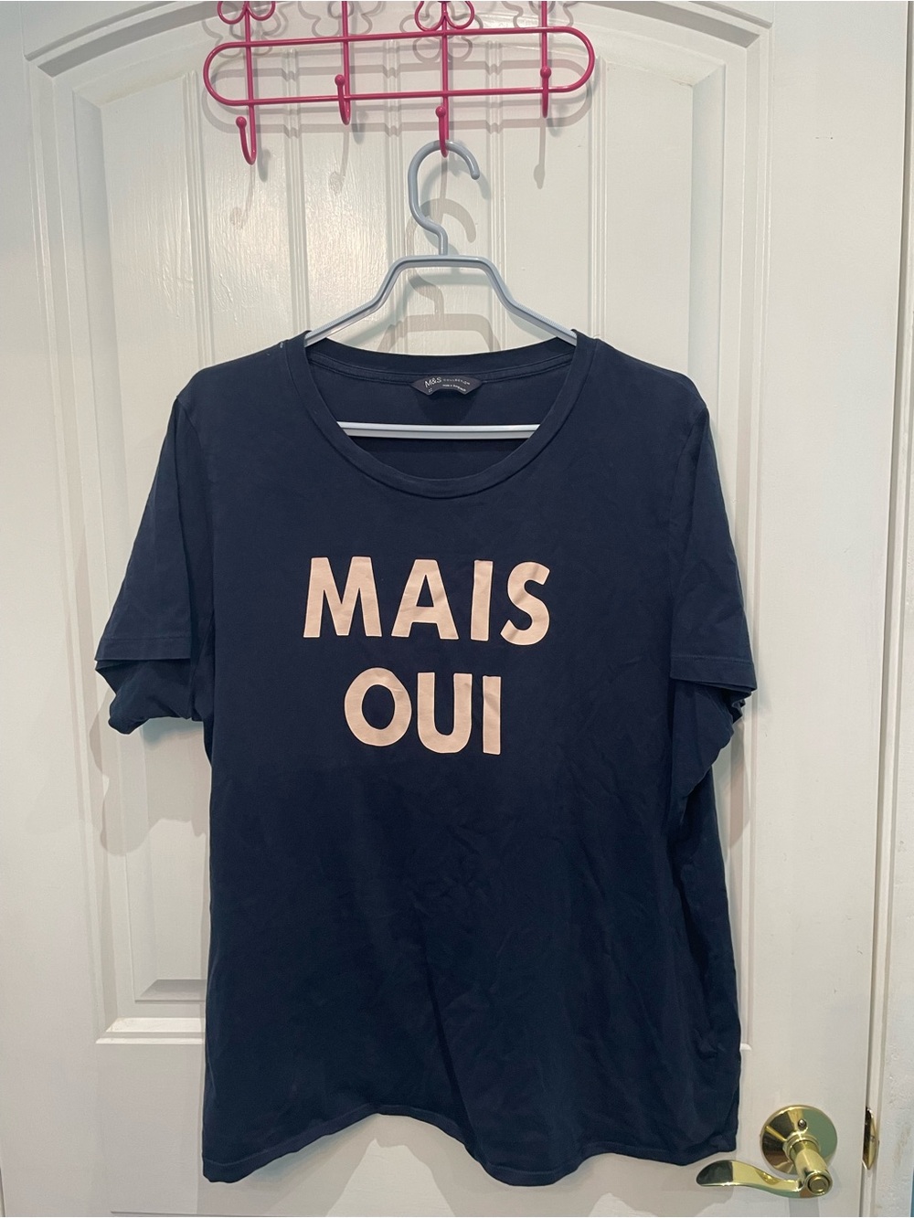Mais Oui Navy Graphic Tee - plus size Women